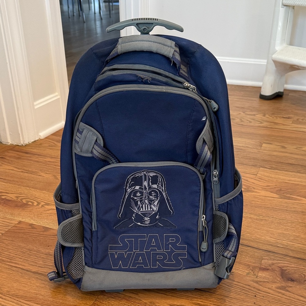 Pottery Barn Kids Navy and Gray Star Wars Backpack